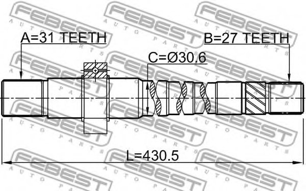 RENAULT 8201125349 Drive Shaft